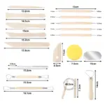18 Pcs Pottery Tool Set - Image 3