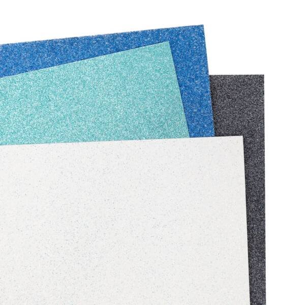 Glitter Blue Glacier Paper Pad, 12"x12", 222 lb./330 GSM, 10 Sheets - Image 3